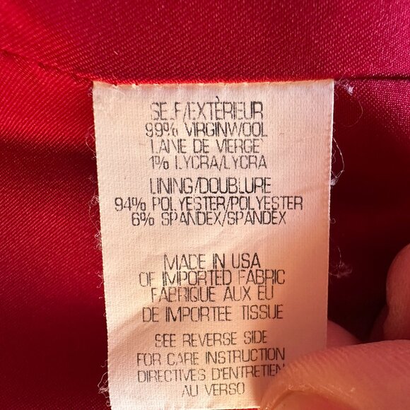 THEORY Red Blazer Jacket – 0 - Picture 9 of 9